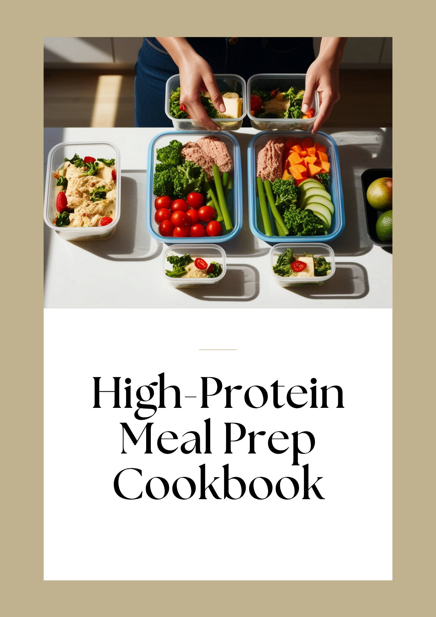 High-protein meal prep cookbook